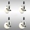 Service Caster 4 Inch 316SS Nylon Wheel Swivel 1-1/8 Inch Expanding Stem Caster Set Brake SCC SCC-SS316EX20S414-NYS-TLB-118-4 - alternate 1